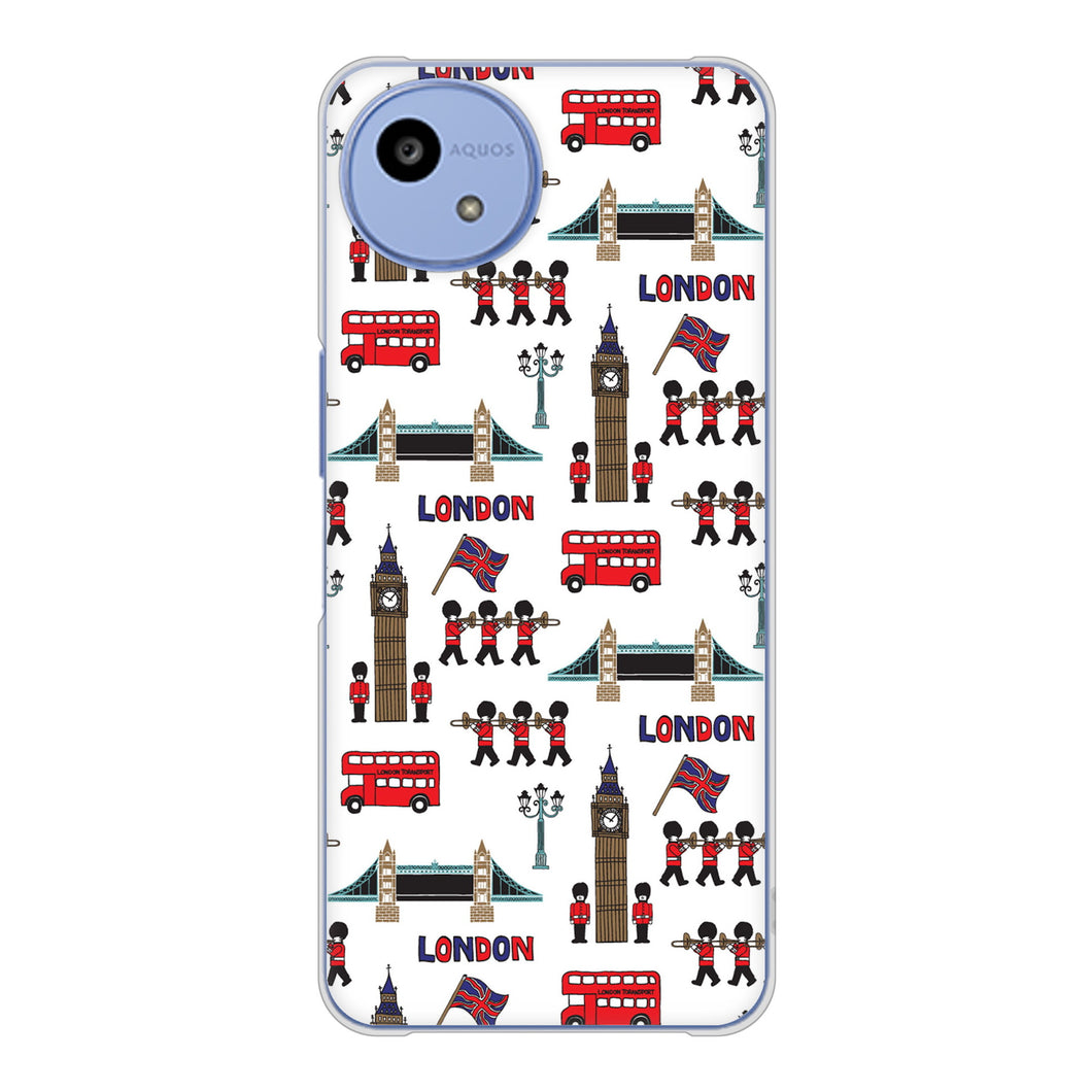 AQUOS wish5 A502SH Y!mobile 高画質仕上げ 背面印刷 ハードケース 【EK811 ロンドンの街】