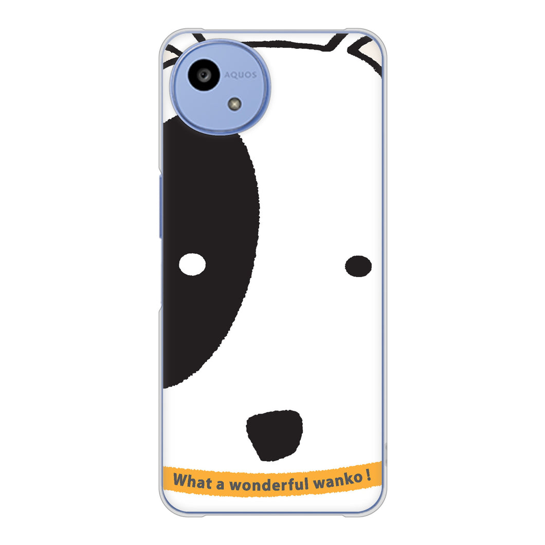 AQUOS wish5 A502SH Y!mobile 高画質仕上げ 背面印刷 ハードケース 【IA800 わんこ】