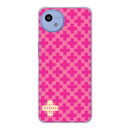AQUOS wish5 A502SH Y!mobile 高画質仕上げ 背面印刷 ハードケースクロスドット