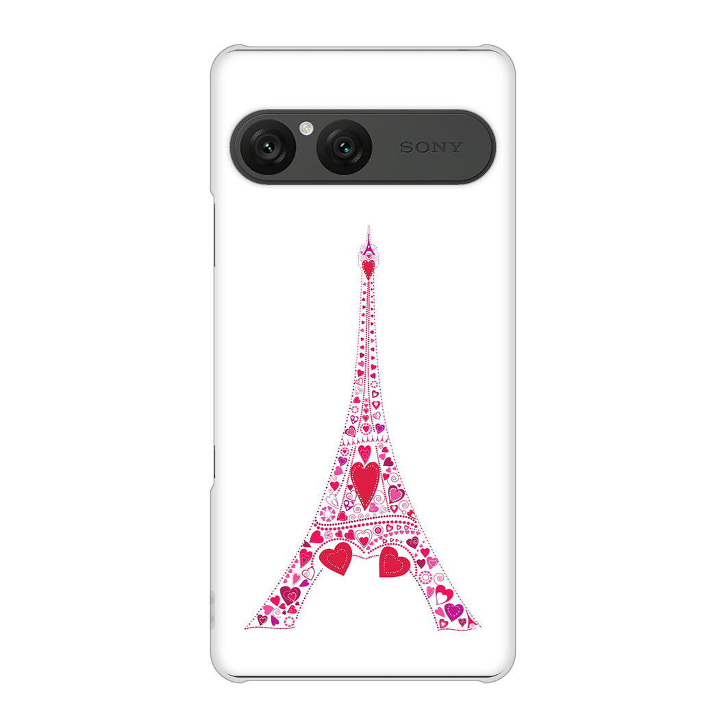 Xperia 10 VII A502SO SoftBank 高画質仕上げ 背面印刷 ハードケースLOVE フランス