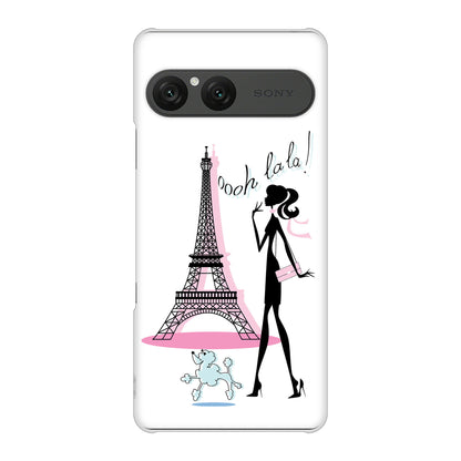 Xperia 10 VII A502SO SoftBank 高画質仕上げ 背面印刷 ハードケースLOVE フランス