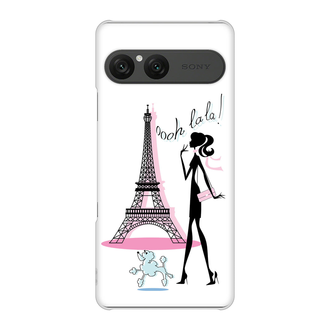 Xperia 10 VII A502SO SoftBank 高画質仕上げ 背面印刷 ハードケースLOVE フランス