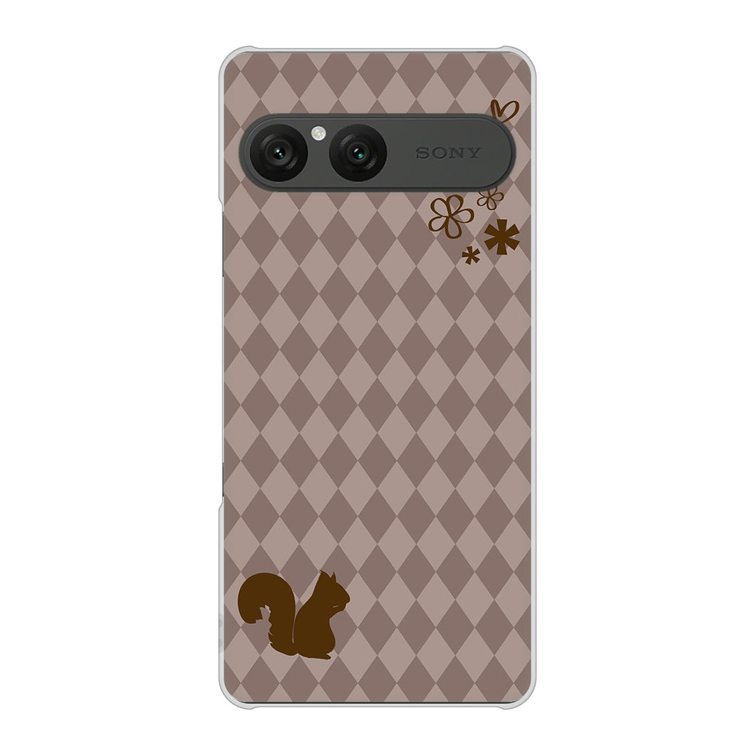 Xperia 10 VII A502SO SoftBank 高画質仕上げ 背面印刷 ハードケース 【515 リス】