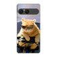 Xperia 10 VII A502SO SoftBank 高画質仕上げ 背面印刷 ハードケース 【595 にゃんとサイクル】
