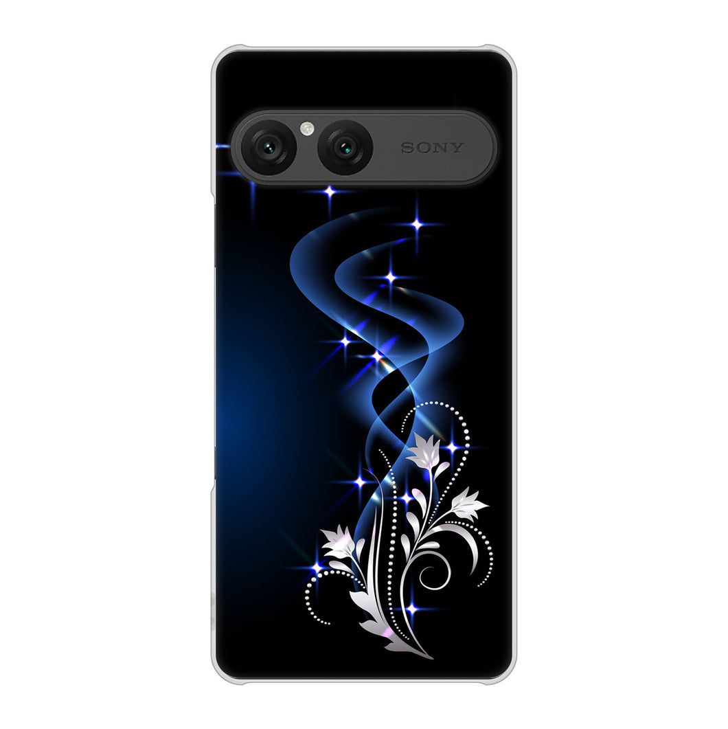 Xperia 10 VII A502SO SoftBank 高画質仕上げ 背面印刷 ハードケース 【1278 華より昇る流れ】