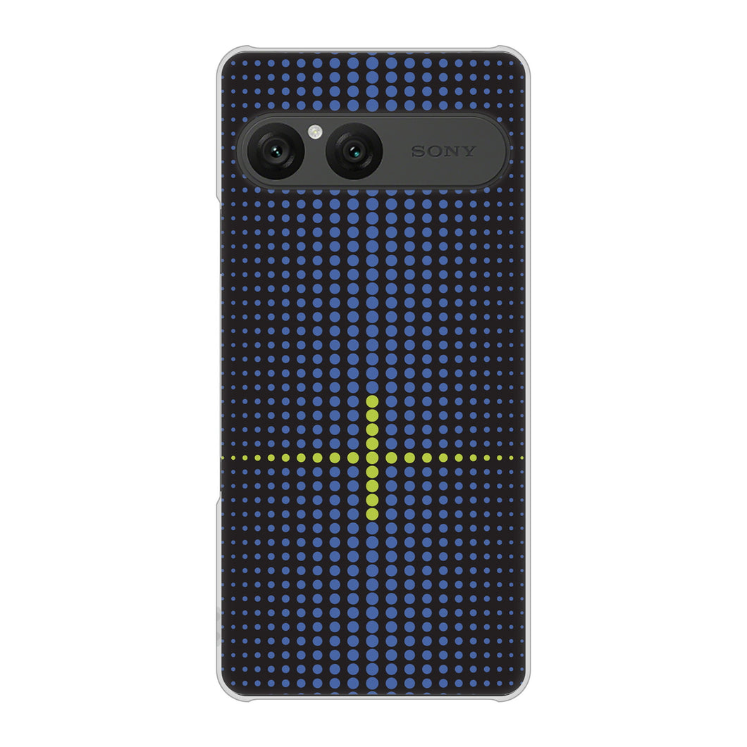 Xperia 10 VII A502SO SoftBank 高画質仕上げ 背面印刷 ハードケース 【IB907 グラデーションドット】