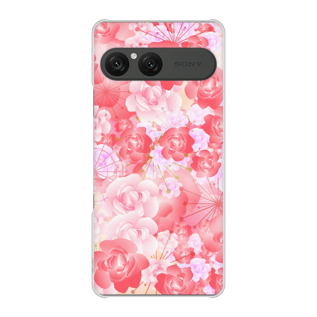 Xperia 10 VII A502SO SoftBank 高画質仕上げ 背面印刷 ハードケース 【VA817 はんなり色の華】