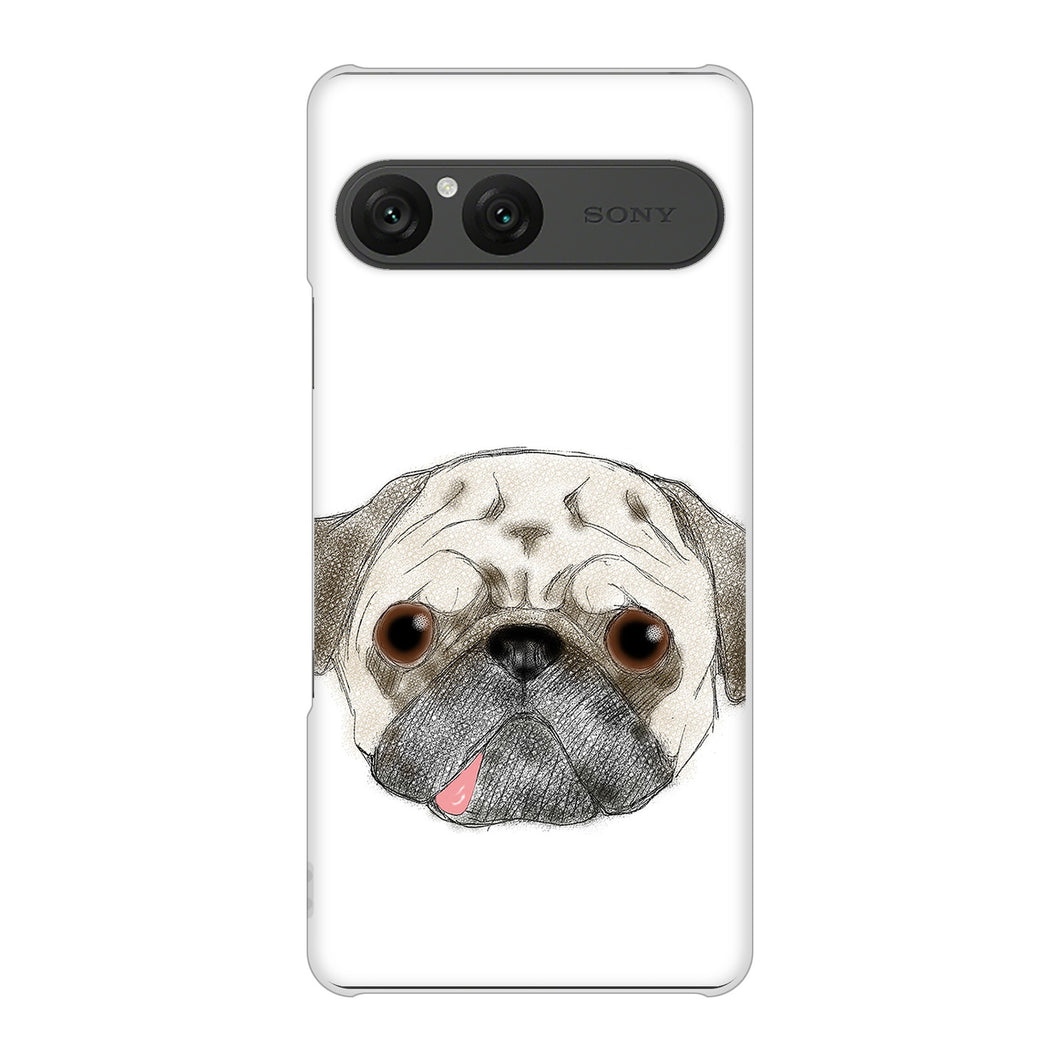 Xperia 10 VII A502SO SoftBank 高画質仕上げ 背面印刷 ハードケースパグ