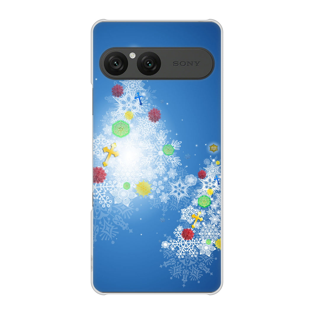 Xperia 10 VII A502SO SoftBank 高画質仕上げ 背面印刷 ハードケースクリスマス