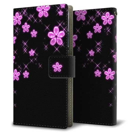 Xiaomi Redmi Note 13 Pro 5G XIG05 au 高画質仕上げ プリント手帳型ケース ( 薄型スリム ) 【019 桜クリスタル】