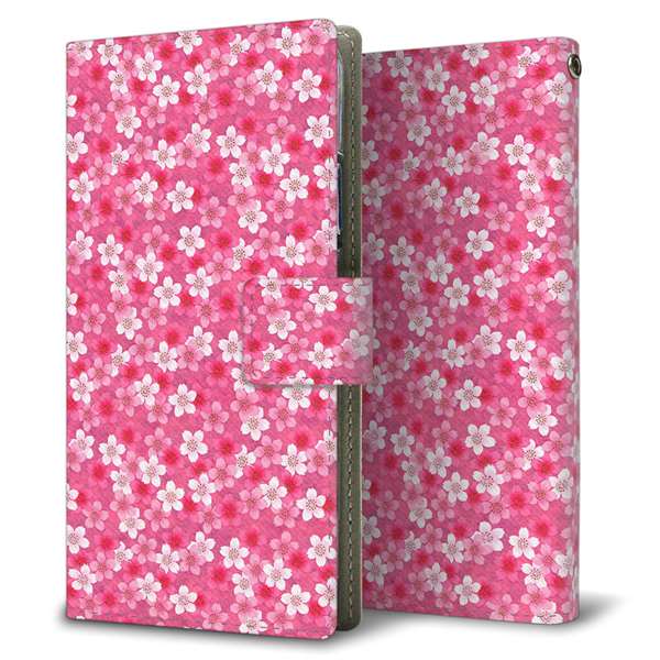 AQUOS wish5 SH-M32 高画質仕上げ プリント手帳型ケース ( 薄型スリム )リバティプリント