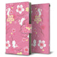 AQUOS wish5 A502SH Y!mobile 高画質仕上げ プリント手帳型ケース ( 薄型スリム ) 【149 桜と白うさぎ】