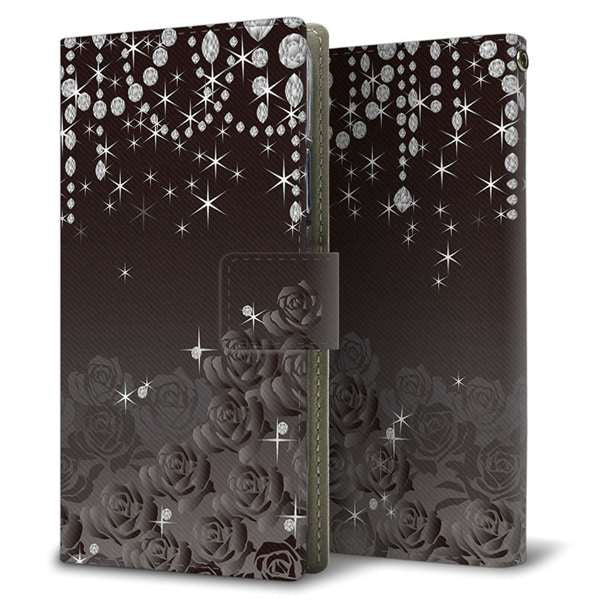 OPPO Reno7 A 高画質仕上げ プリント手帳型ケース ( 薄型スリム )ロマンチックなバラ