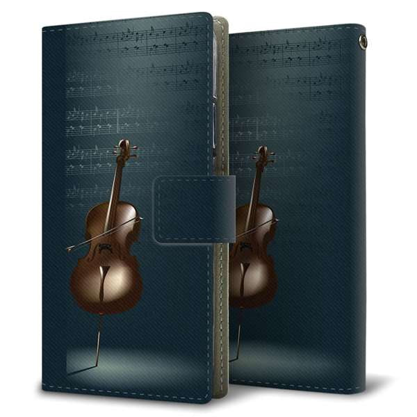 Galaxy S20 Ultra 5G SCG03 au 高画質仕上げ プリント手帳型ケース ( 薄型スリム ) 【441 楽譜】