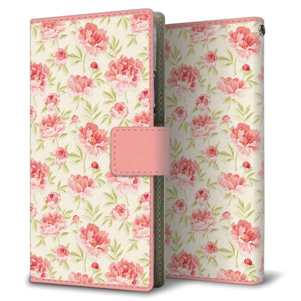 iPhone17 Pro Max 高画質仕上げ プリント手帳型ケース ( 薄型スリム )北欧の小花