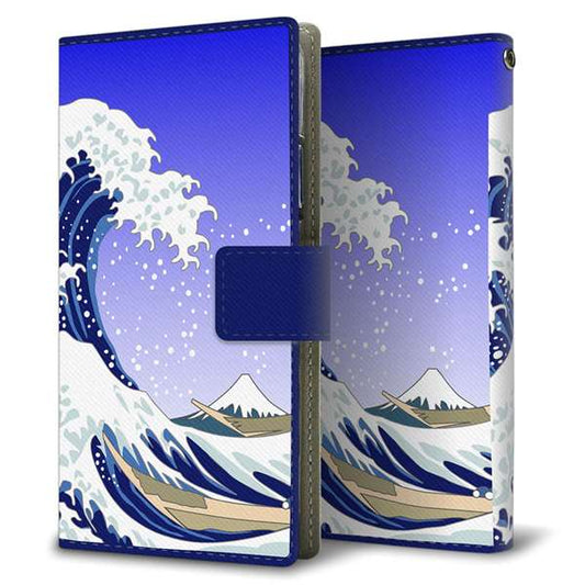 Xiaomi Redmi Note 13 Pro 5G XIG05 au 高画質仕上げ プリント手帳型ケース ( 薄型スリム ) 【625 波に富士】