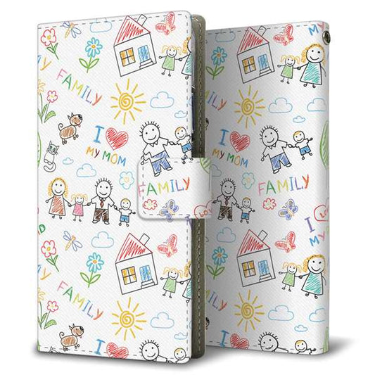 Xiaomi 14T XIG07 au 高画質仕上げ プリント手帳型ケース ( 薄型スリム )カップル＆ファミリー