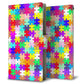 AQUOS wish5 A502SH Y!mobile 高画質仕上げ プリント手帳型ケース ( 薄型スリム ) 【727 カラフルパズル】