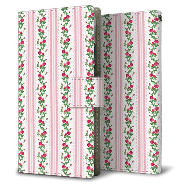 Redmi 12 5G XIG03 au 高画質仕上げ プリント手帳型ケース ( 薄型スリム )イングリッシュガーデン