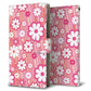 Xperia 10 VI SOG14 au 高画質仕上げ プリント手帳型ケース ( 薄型スリム ) 【751 マーガレット（ピンク系）】