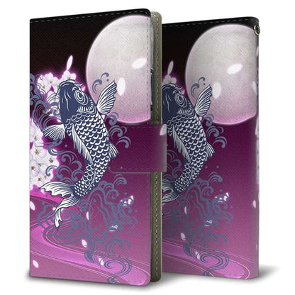 AQUOS sense9 A405SH SoftBank 高画質仕上げ プリント手帳型ケース ( 薄型スリム )鯉