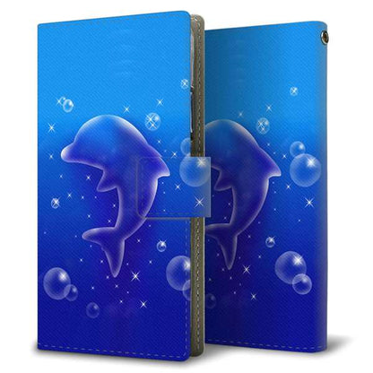 Galaxy S23 FE SCG24 au 高画質仕上げ プリント手帳型ケース ( 薄型スリム )海の守り神 耐衝撃