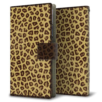 AQUOS sense10 SH-M33 高画質仕上げ プリント手帳型ケース ( 薄型スリム )ヒョウ柄ベーシックS