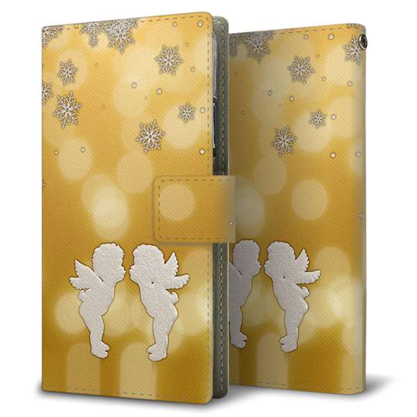 Galaxy S25 SC-51F docomo 高画質仕上げ プリント手帳型ケース ( 薄型スリム )エンジェル