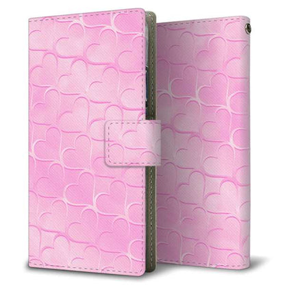 AQUOS sense10 A505SH SoftBank 高画質仕上げ プリント手帳型ケース ( 薄型スリム )かくれハート