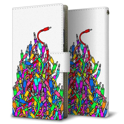 nubia S2R Z6305R 楽天モバイル 高画質仕上げ プリント手帳型ケース ( 薄型スリム )むかいあぐる ケーブルプラグ