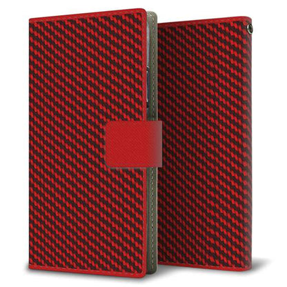 Xiaomi 14T XIG07 au 高画質仕上げ プリント手帳型ケース ( 薄型スリム )カーボン