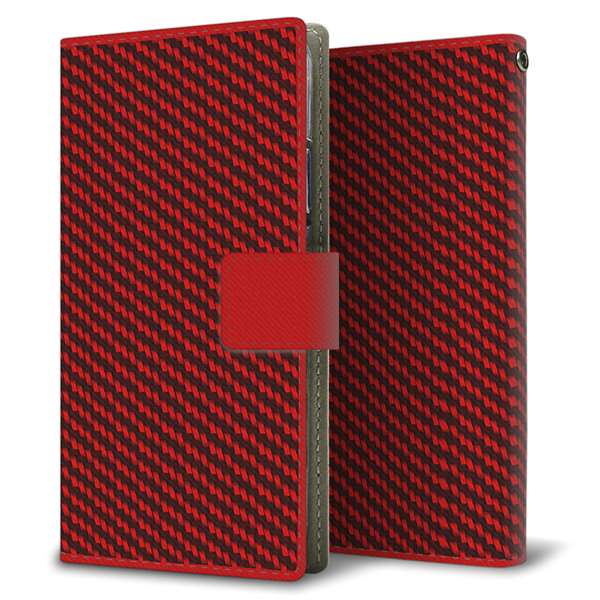 Xiaomi 14T XIG07 au 高画質仕上げ プリント手帳型ケース ( 薄型スリム )カーボン
