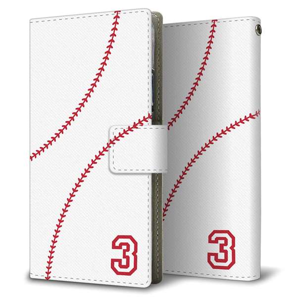 LG K50 802LG SoftBank 高画質仕上げ プリント手帳型ケース ( 薄型スリム )baseball