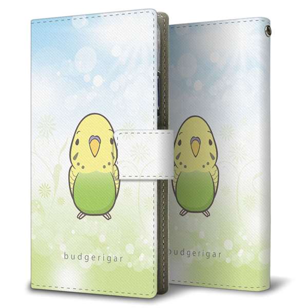 DIGNO SX4 高画質仕上げ プリント手帳型ケース ( 薄型スリム )セキセイインコ