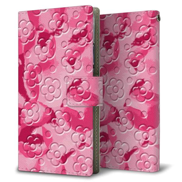 DIGNO SX4 高画質仕上げ プリント手帳型ケース ( 薄型スリム )フラワーヴェルニ