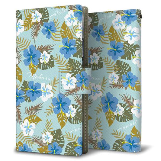 iPhone16 高画質仕上げ プリント手帳型ケース ( 薄型スリム )ハワイアンアロハレトロ