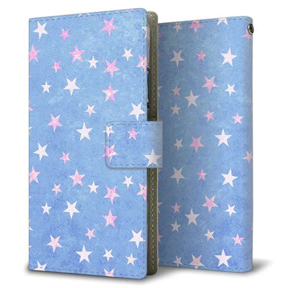 iPhone16 Pro Max 高画質仕上げ プリント手帳型ケース ( 薄型スリム )星柄プリント