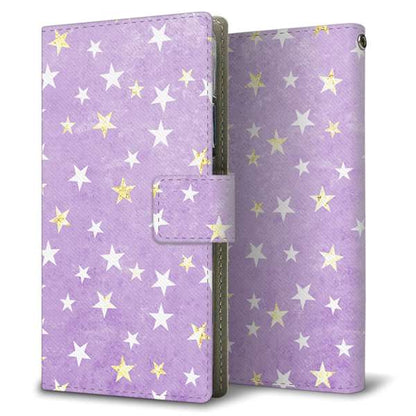 DIGNO SX4 高画質仕上げ プリント手帳型ケース ( 薄型スリム )星柄プリント
