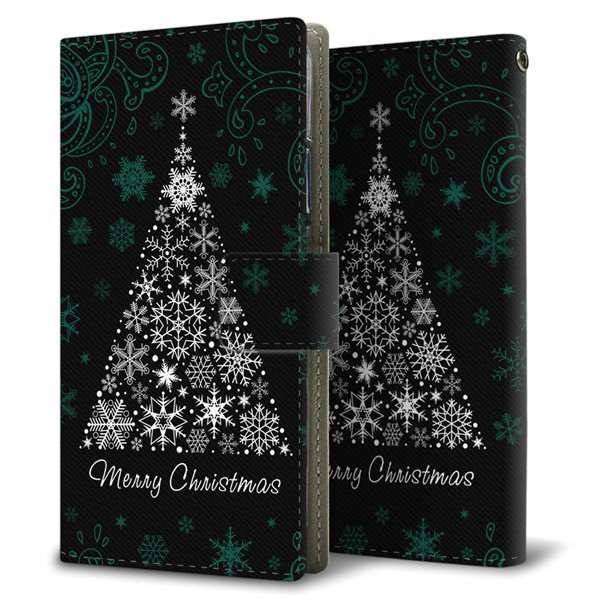 Xiaomi Redmi Note 13 Pro 5G XIG05 au 高画質仕上げ プリント手帳型ケース ( 薄型スリム )クリスマス