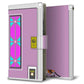 AQUOS wish3 A302SH Y!mobile 高画質仕上げ プリント手帳型ケース(薄型スリム)猫とドア