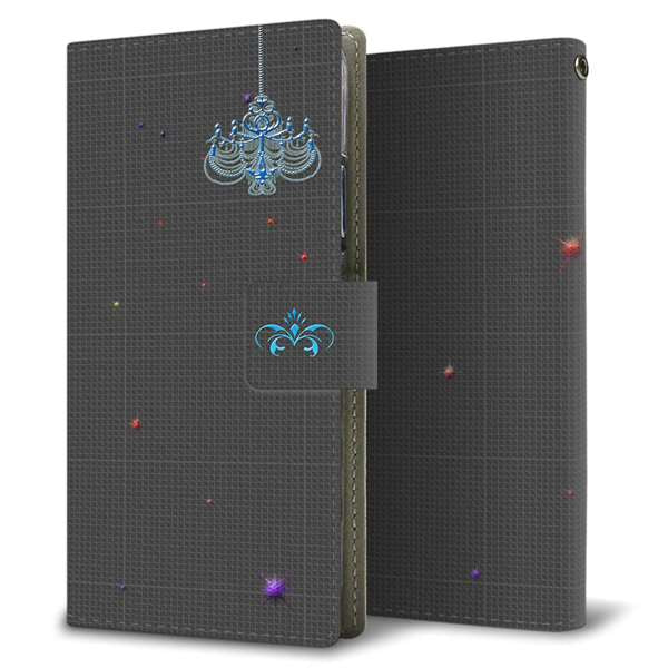 Galaxy S23 FE SCG24 au 高画質仕上げ プリント手帳型ケース ( 薄型スリム ) 【YB809 シャンデリア】