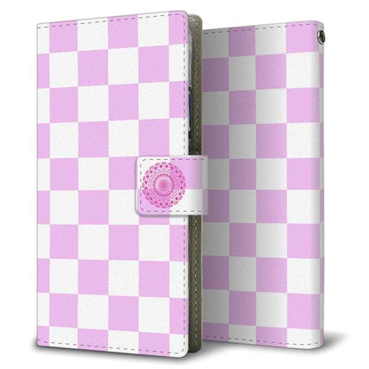 Xiaomi 14T XIG07 au 高画質仕上げ プリント手帳型ケース ( 薄型スリム )チェッカー
