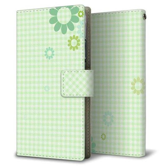 Xiaomi 14T XIG07 au 高画質仕上げ プリント手帳型ケース ( 薄型スリム )フローラルパターン