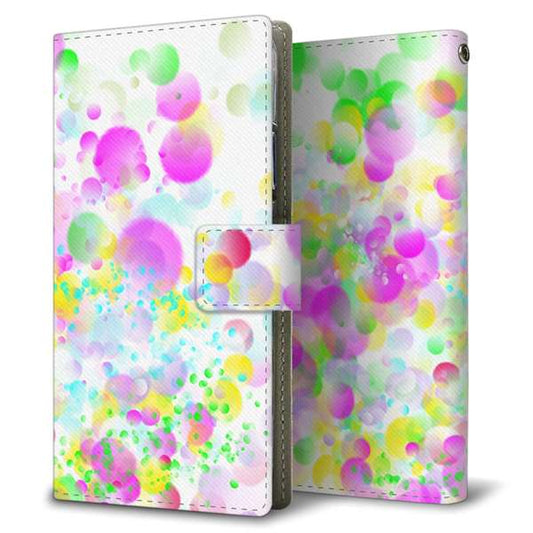 AQUOS sense9 SHG14 au 高画質仕上げ プリント手帳型ケース ( 薄型スリム ) 【YB823 バブル】