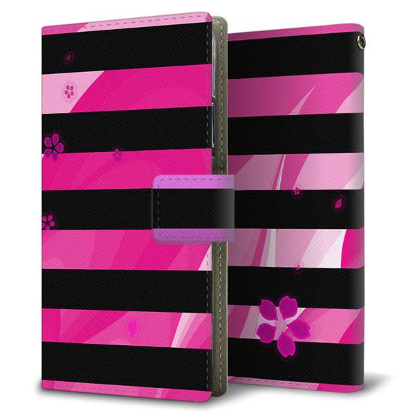 arrows We2 F-52E docomo 高画質仕上げ プリント手帳型ケース ( 薄型スリム )サクラ