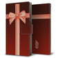 AQUOS wish3 A302SH Y!mobile 高画質仕上げ プリント手帳型ケース(薄型スリム)リボンクロス