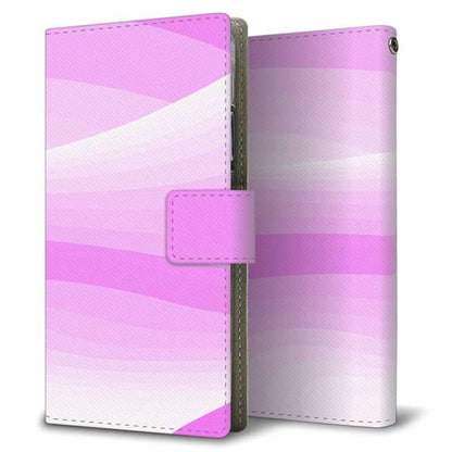 Xperia 10 VI SOG14 au 高画質仕上げ プリント手帳型ケース ( 薄型スリム )ウェーブ