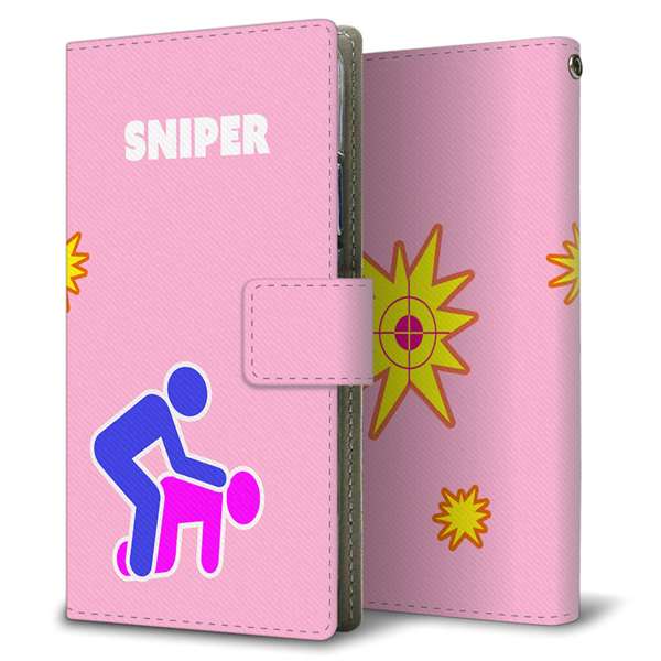 BASIO active SHG09 au 高画質仕上げ プリント手帳型ケース ( 薄型スリム )ピクトマン