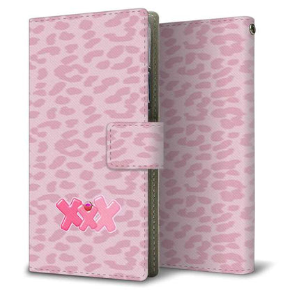 arrows Alpha M08 高画質仕上げ プリント手帳型ケース ( 薄型スリム )レオパルド