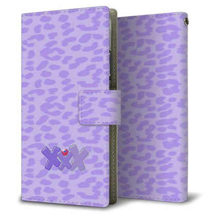 arrows Alpha F-51F docomo 高画質仕上げ プリント手帳型ケース ( 薄型スリム )レオパルド